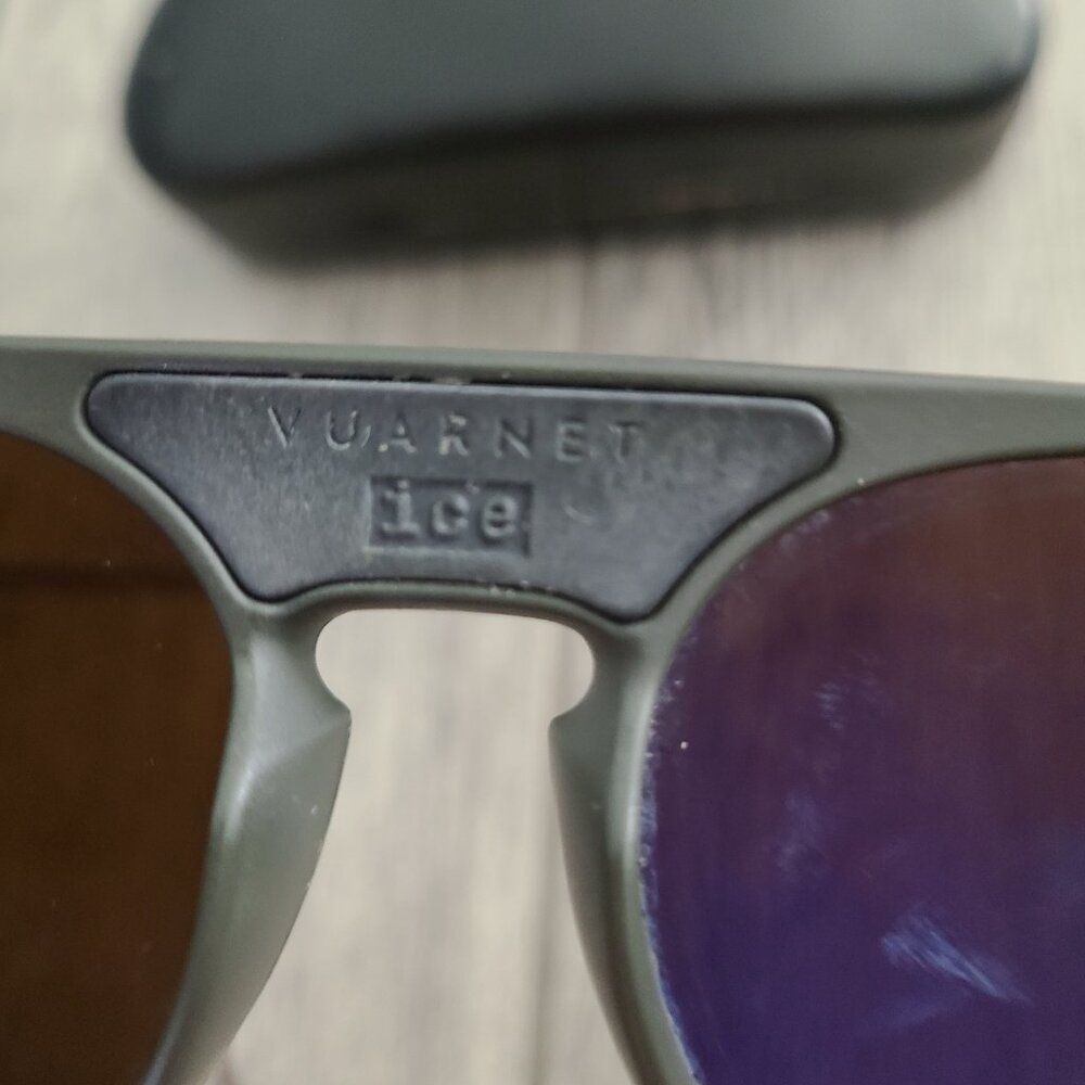 Vuarnet Ice Glacier Sunglasses Matte Green with Brown Lenses - Picture 6 of 13